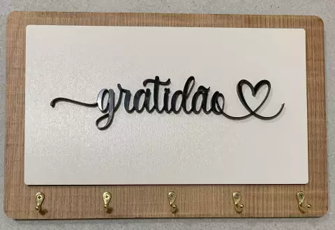 Porta chaves Gratidão